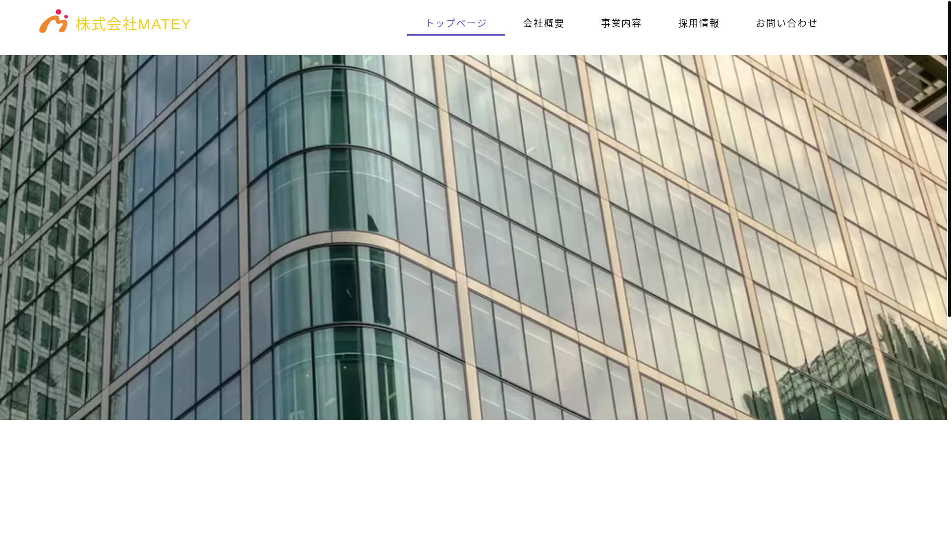 website screenshot of https://matey-inc.com/