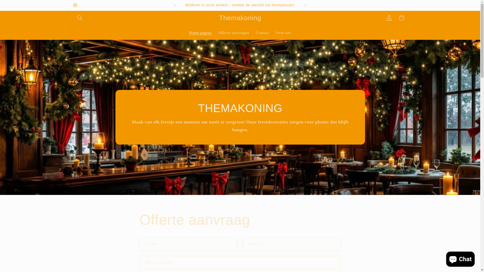 website screenshot of https://themakoning.nl/