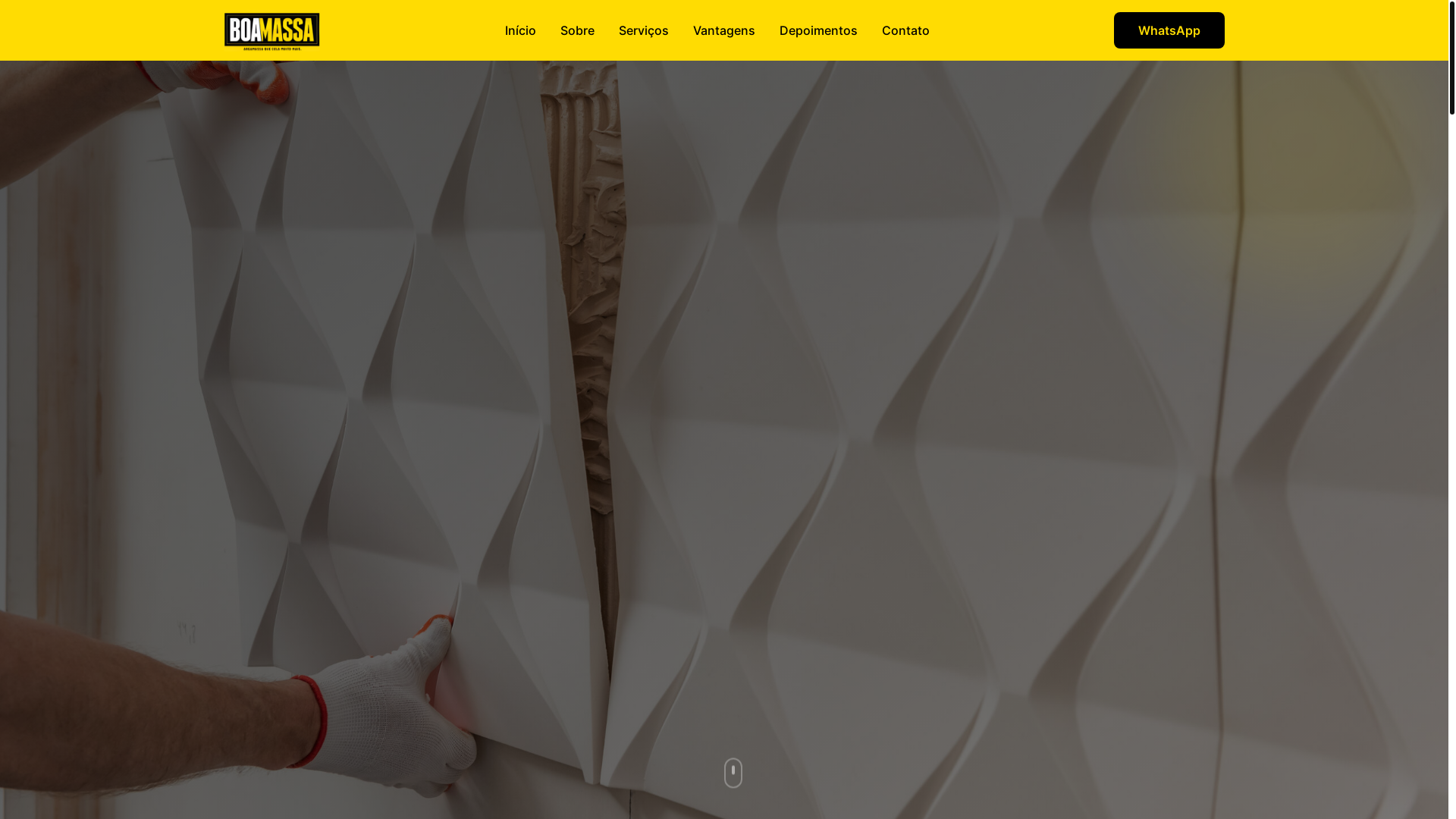 website screenshot of https://boamassapb.com.br/