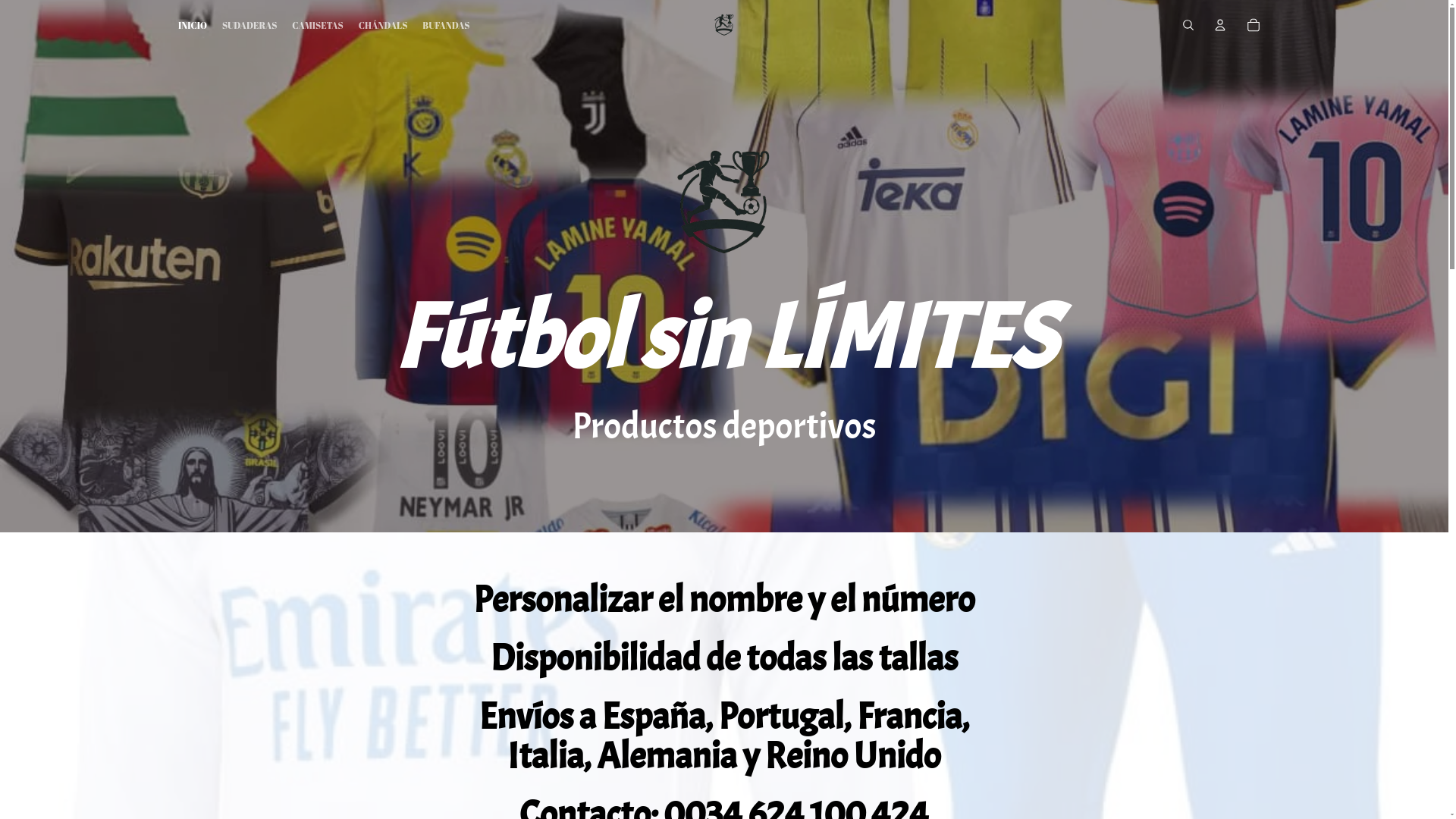 website screenshot of https://futbolsinlimites.es/
