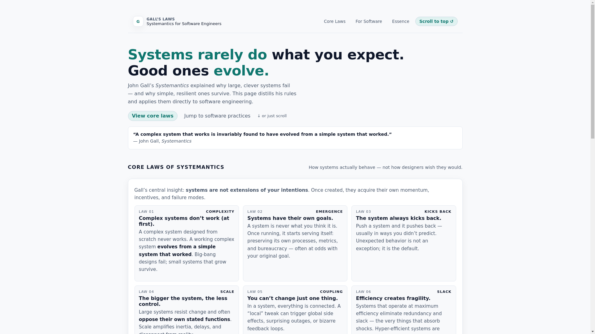 website screenshot of https://systemantics2.pages.dev/