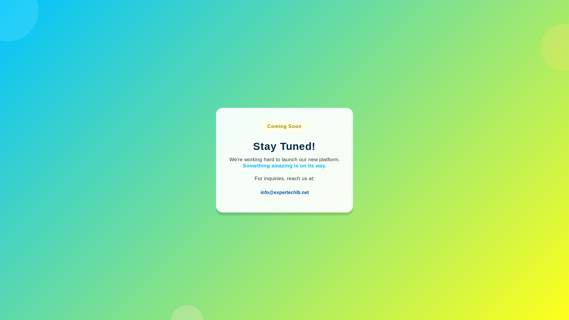 website screenshot of https://expertechlb.net/