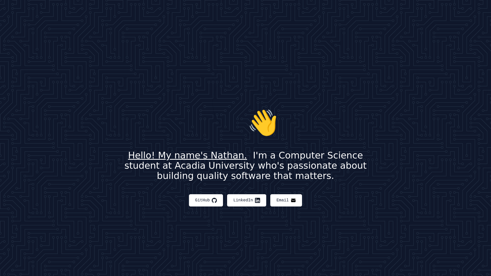 website screenshot of https://nathanfredericks-github-io.pages.dev/