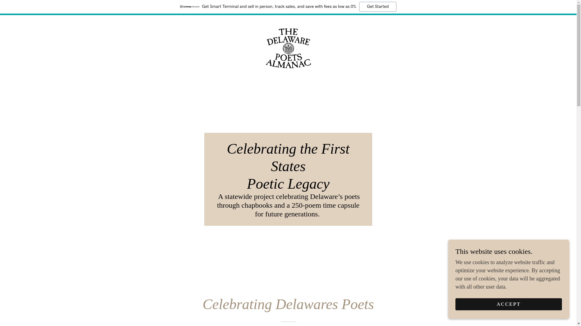 website screenshot of https://thedelawarepoetsalmanac.org/