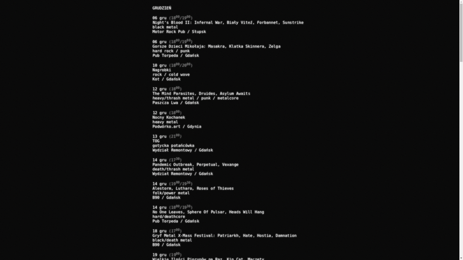 website screenshot of https://szatanista.pl/