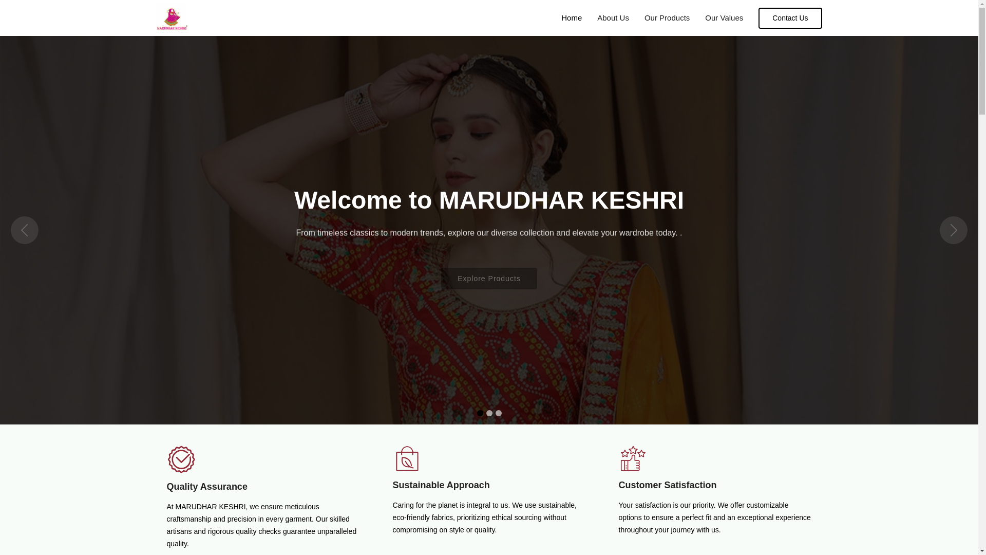 website screenshot of https://marudharkeshri2.pages.dev/