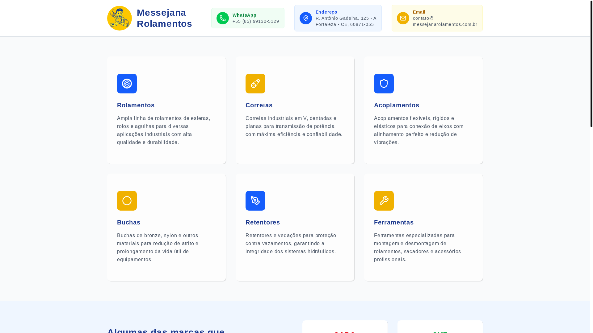 website screenshot of https://messejana.pages.dev/