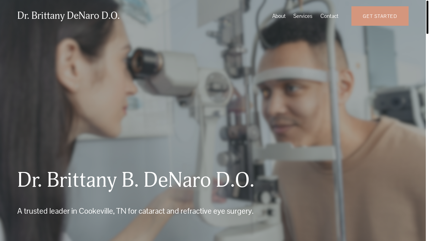 website screenshot of https://drbrittanydenaro.com/
