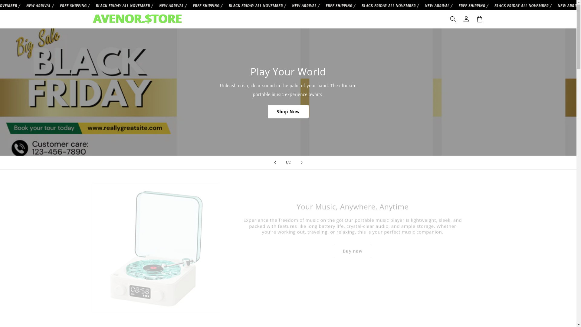 website screenshot of https://avenorcanada.com/