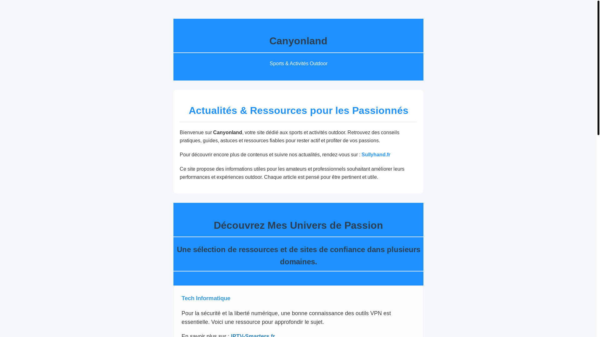 website screenshot of https://canyonland.pages.dev/