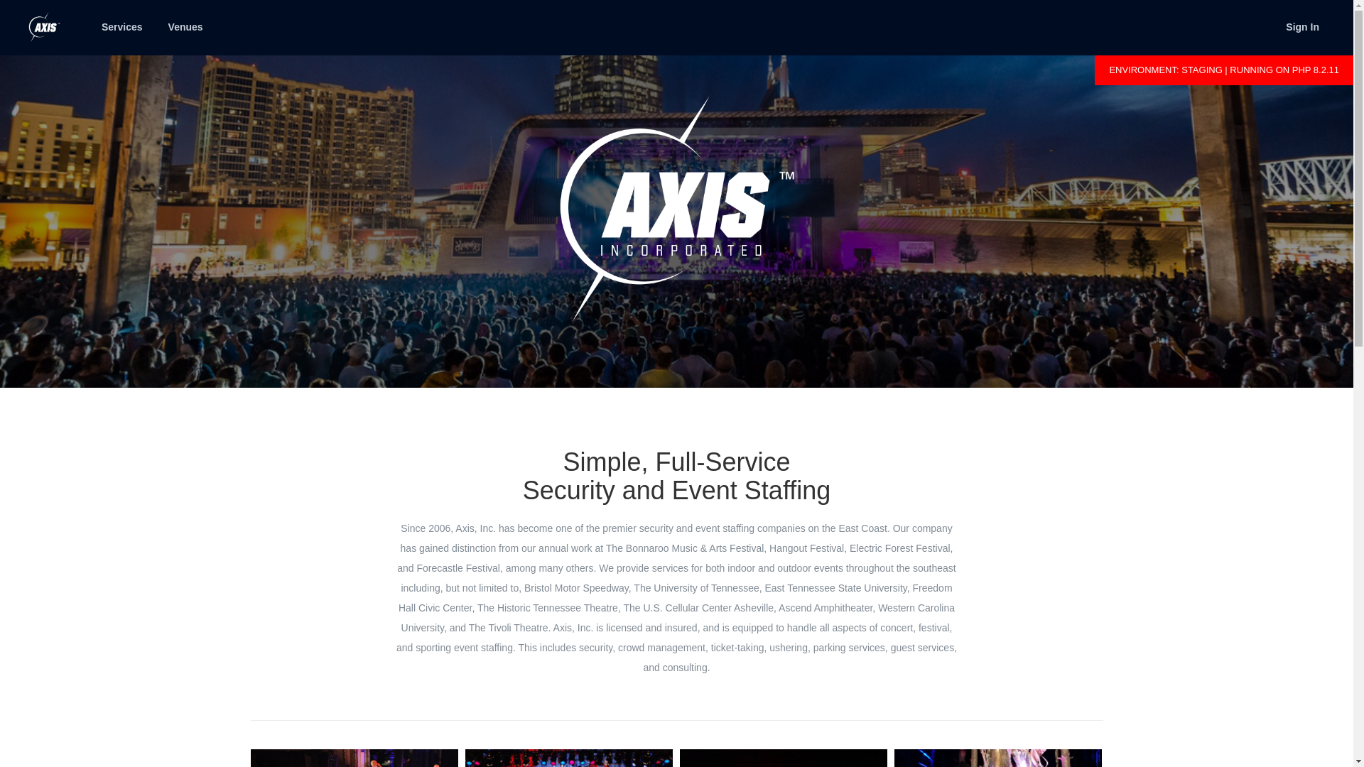 website screenshot of https://axis-staging.com/