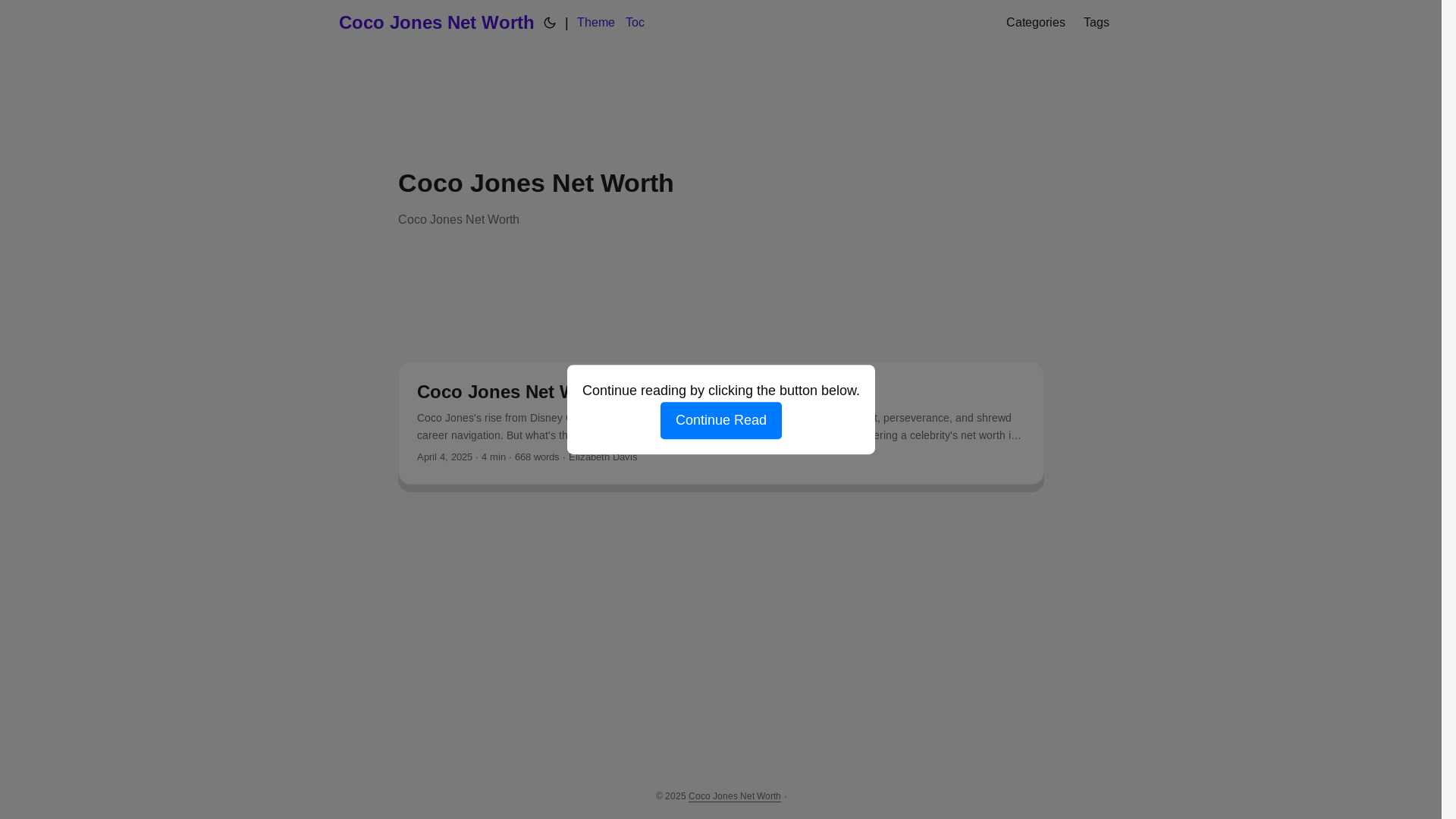 website screenshot of https://coco-jones-net-worth.pages.dev/
