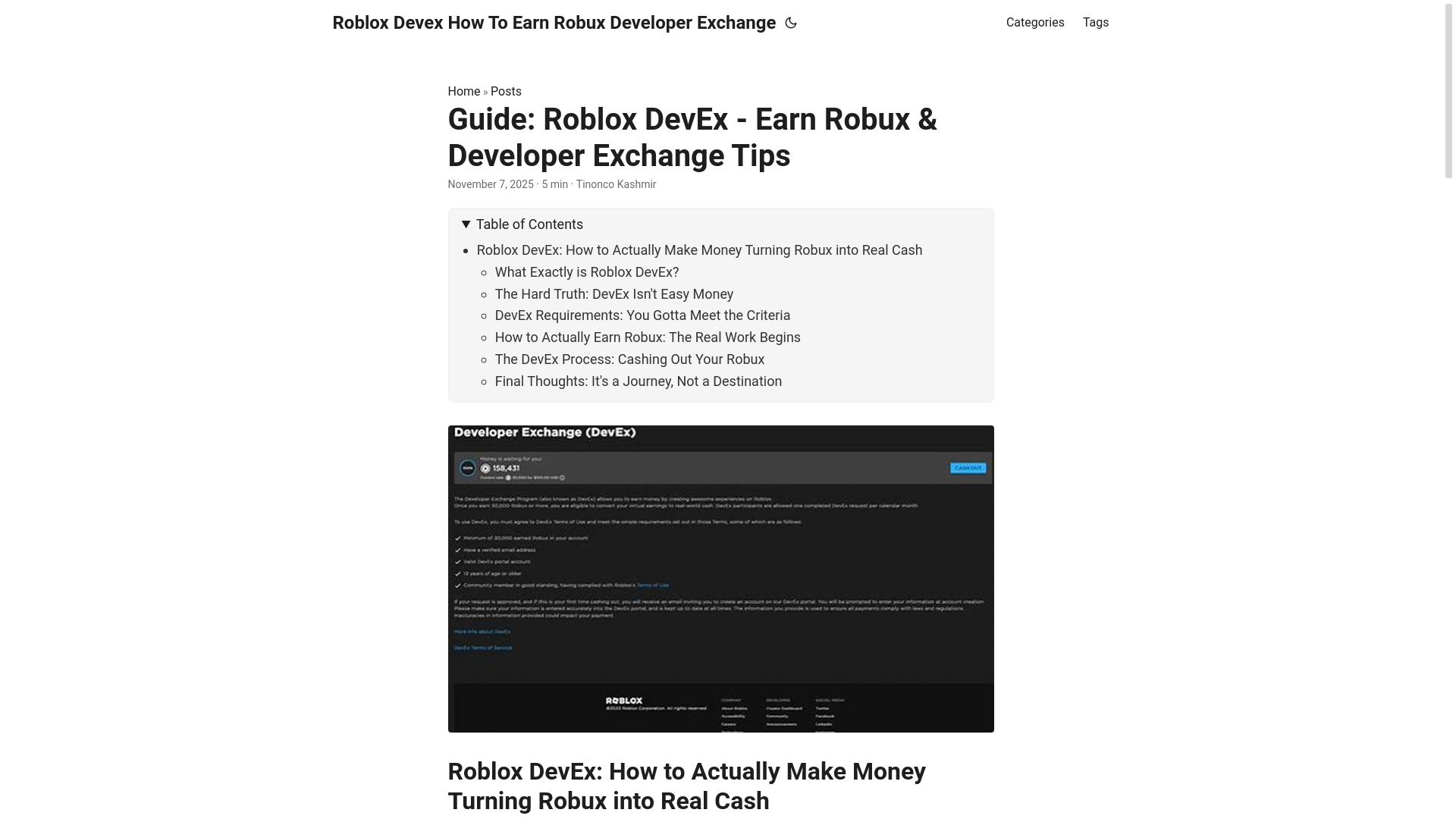 website screenshot of https://roblox-devex-how-to-earn-robux-developer-exchange.pages.dev/