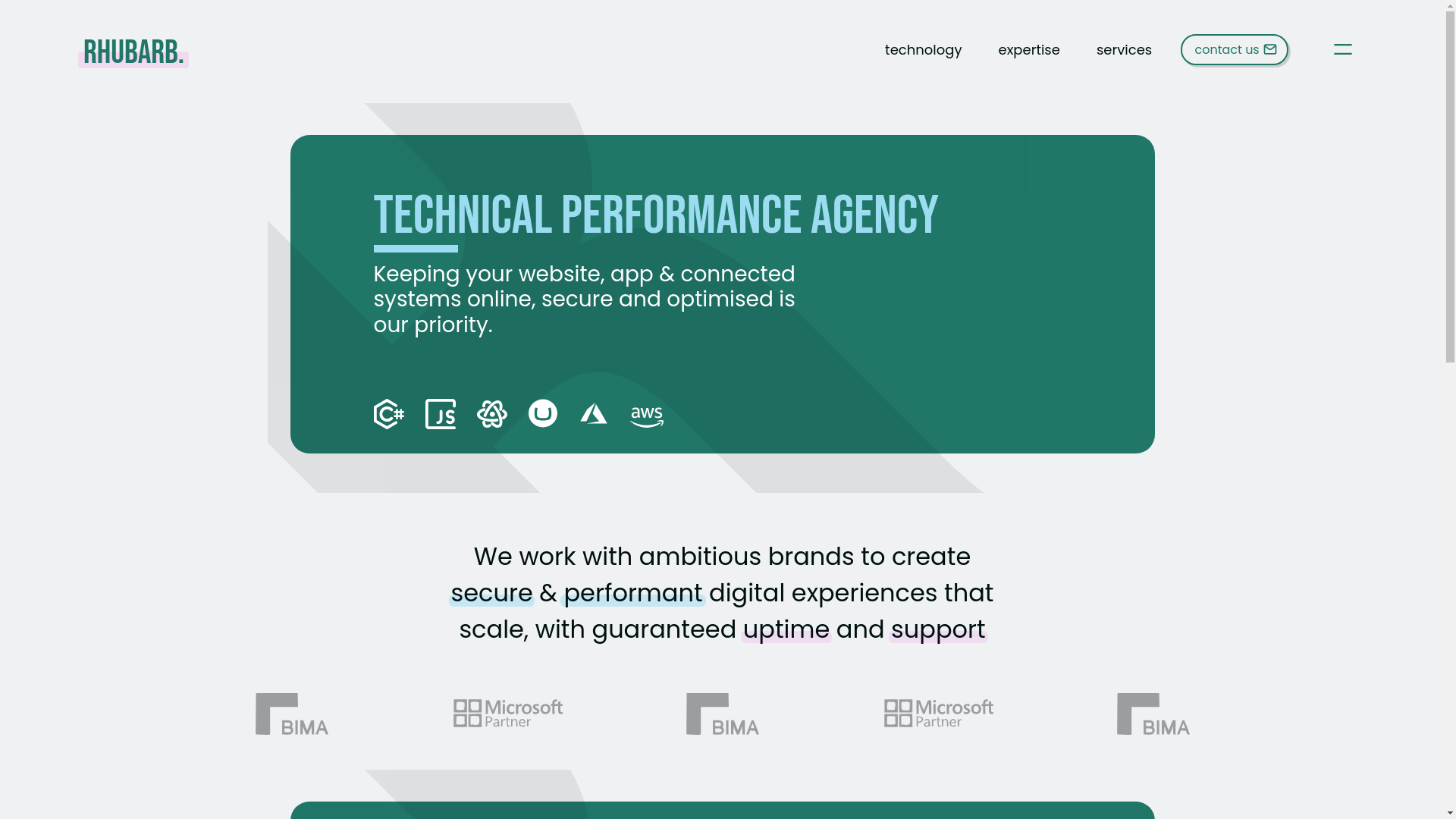 website screenshot of https://rhubarb.pages.dev/