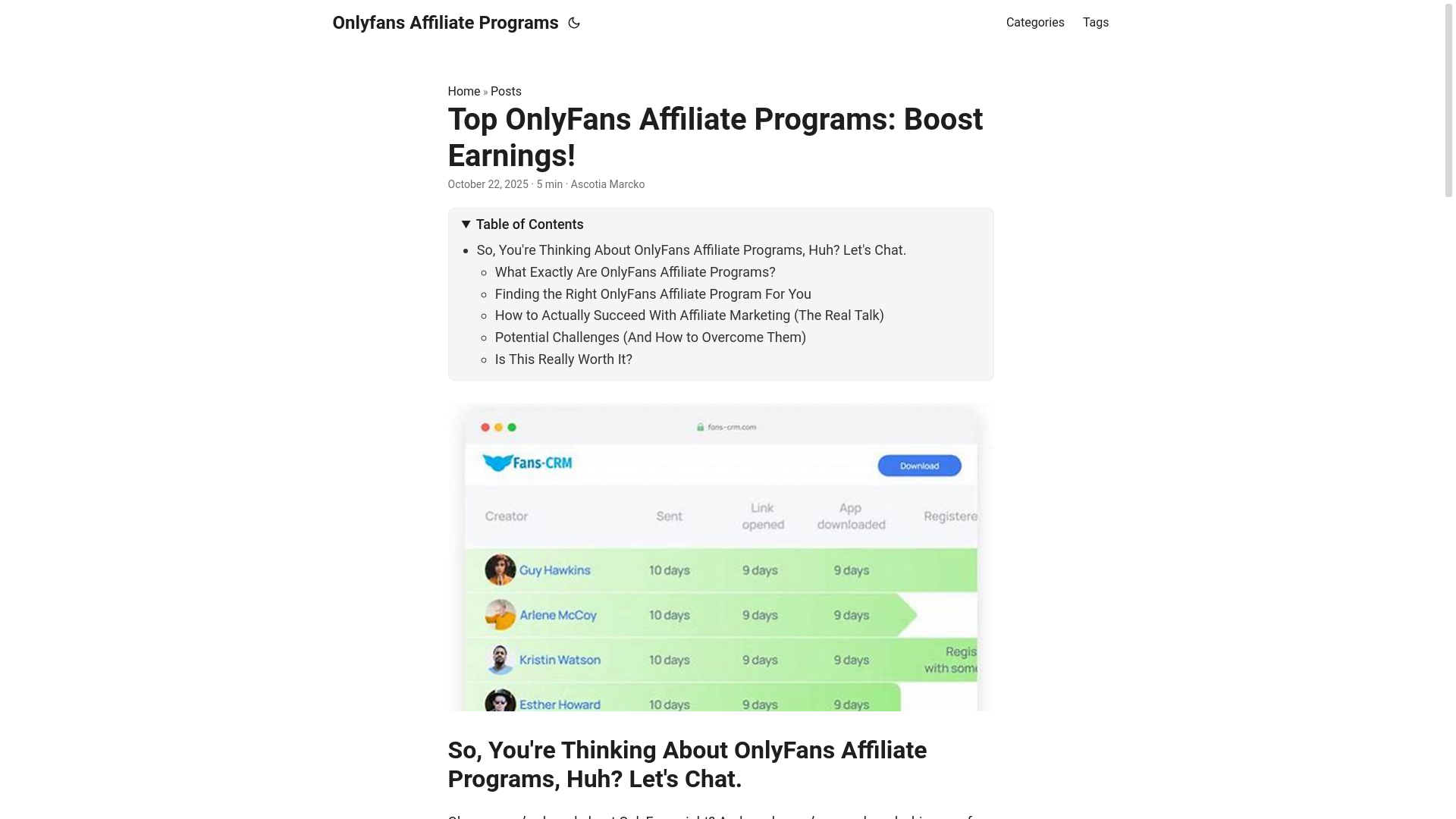 website screenshot of https://onlyfans-affiliate-programs.pages.dev/