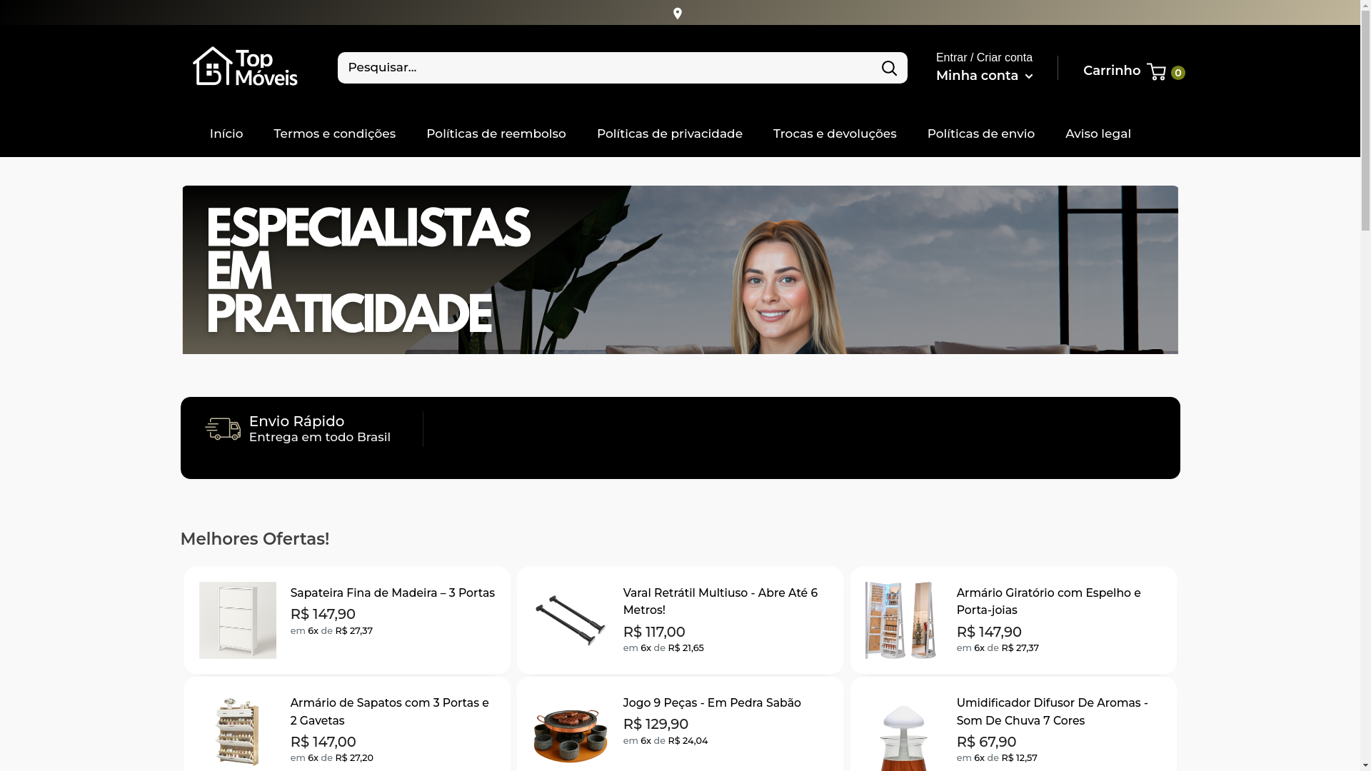 website screenshot of https://designamoveis.com/