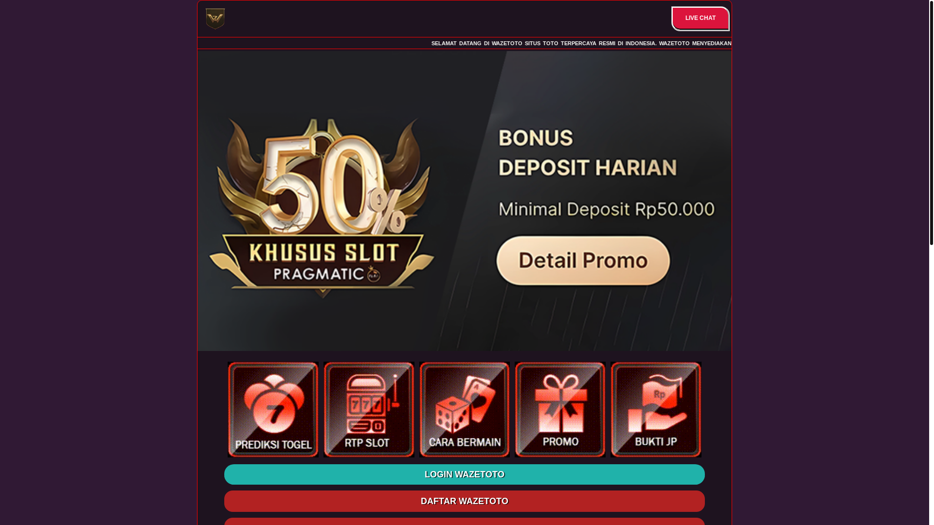 website screenshot of https://wazemantapkali.pages.dev/