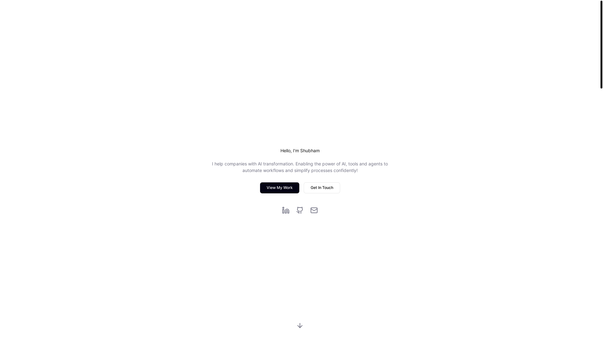 website screenshot of https://shubhamnahar.com/