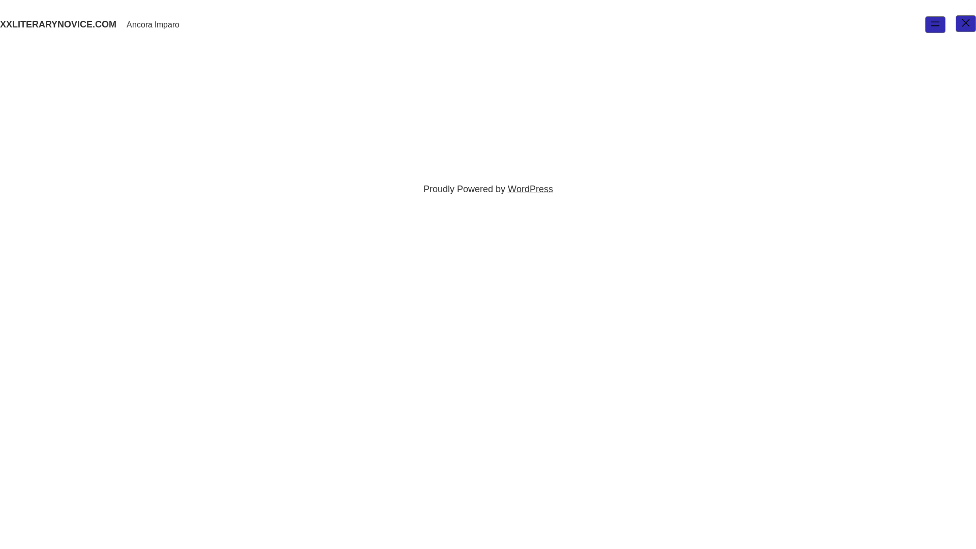website screenshot of https://literarynovice.blog/