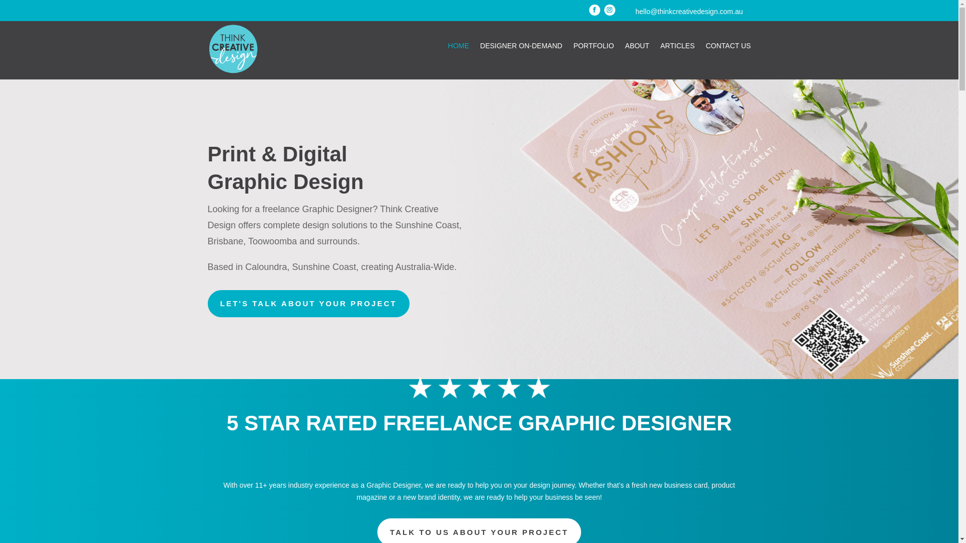 website screenshot of https://thinkcreativedesign.online/