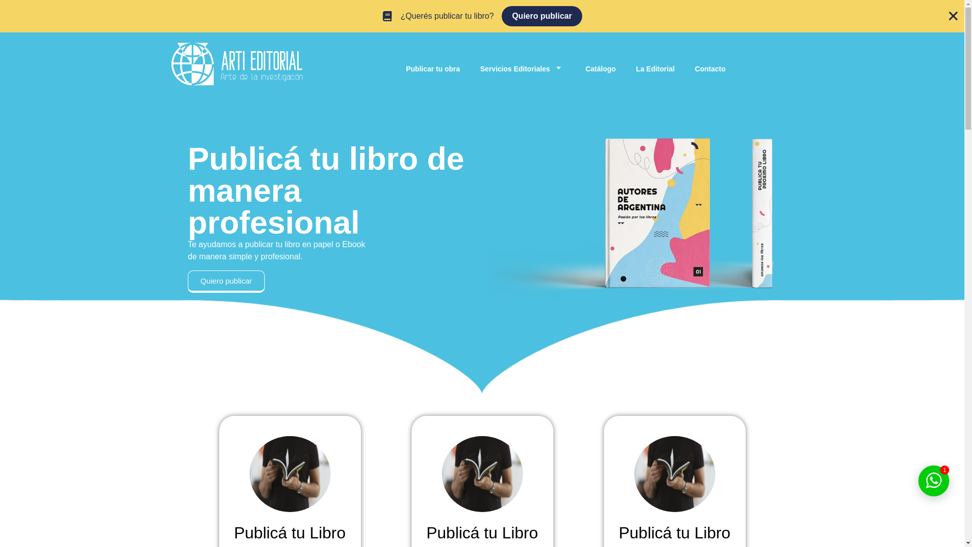 website screenshot of https://artieditorial.com/