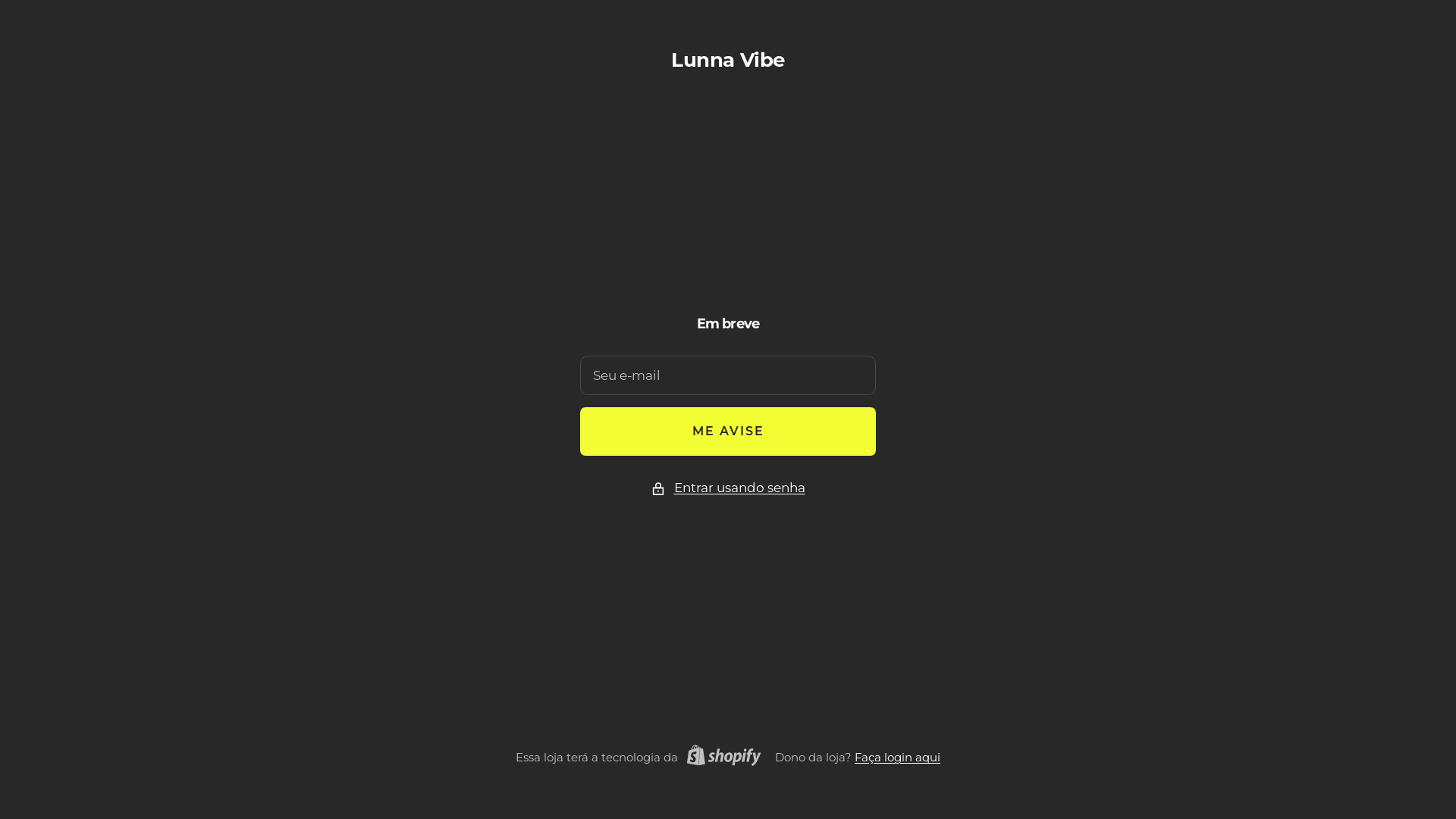 website screenshot of https://lunnavibe.store/