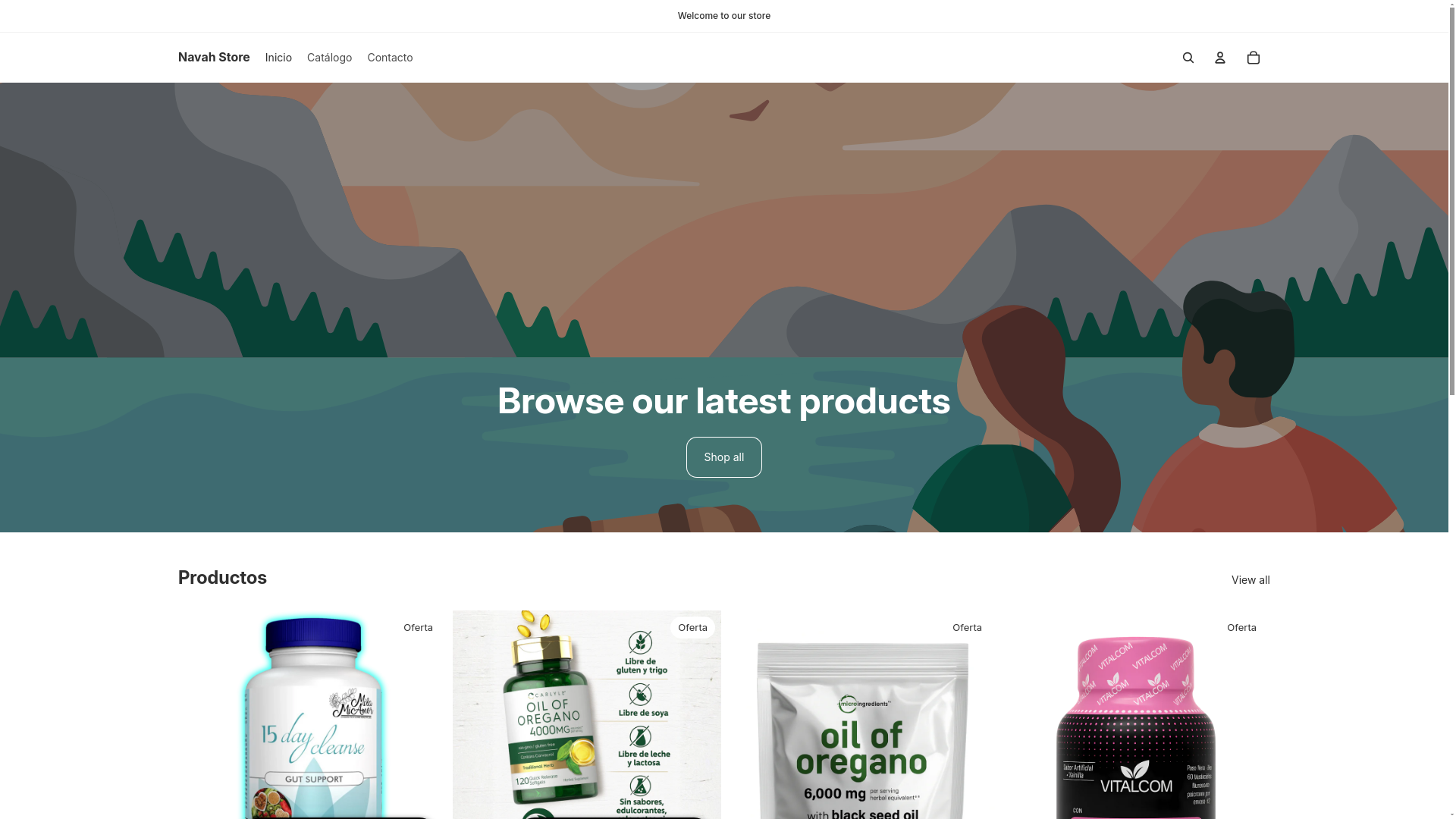 website screenshot of https://herbalnavah.shop/