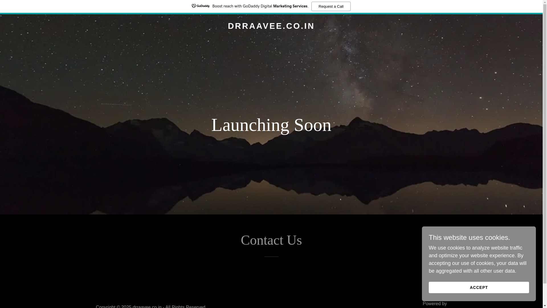 website screenshot of https://drraavee.co.in/