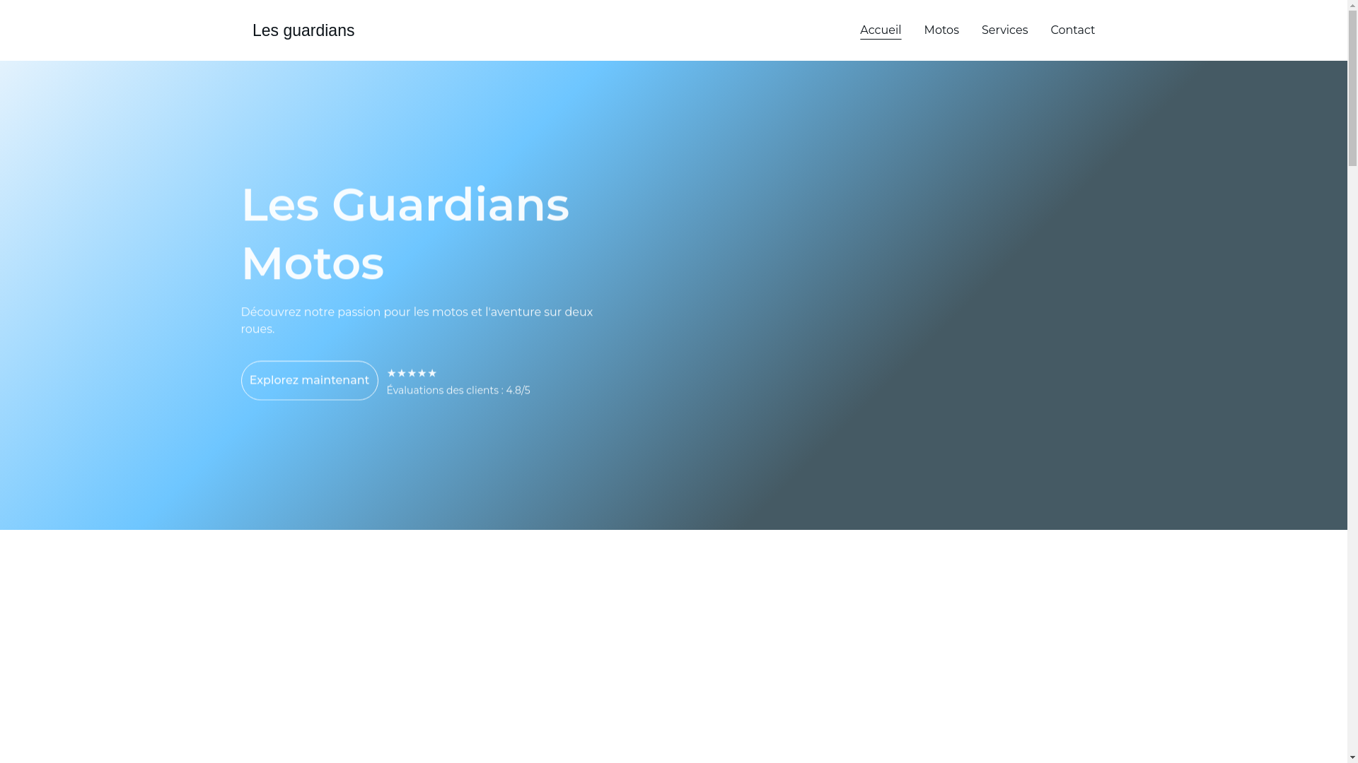 website screenshot of https://lesguardians.be/