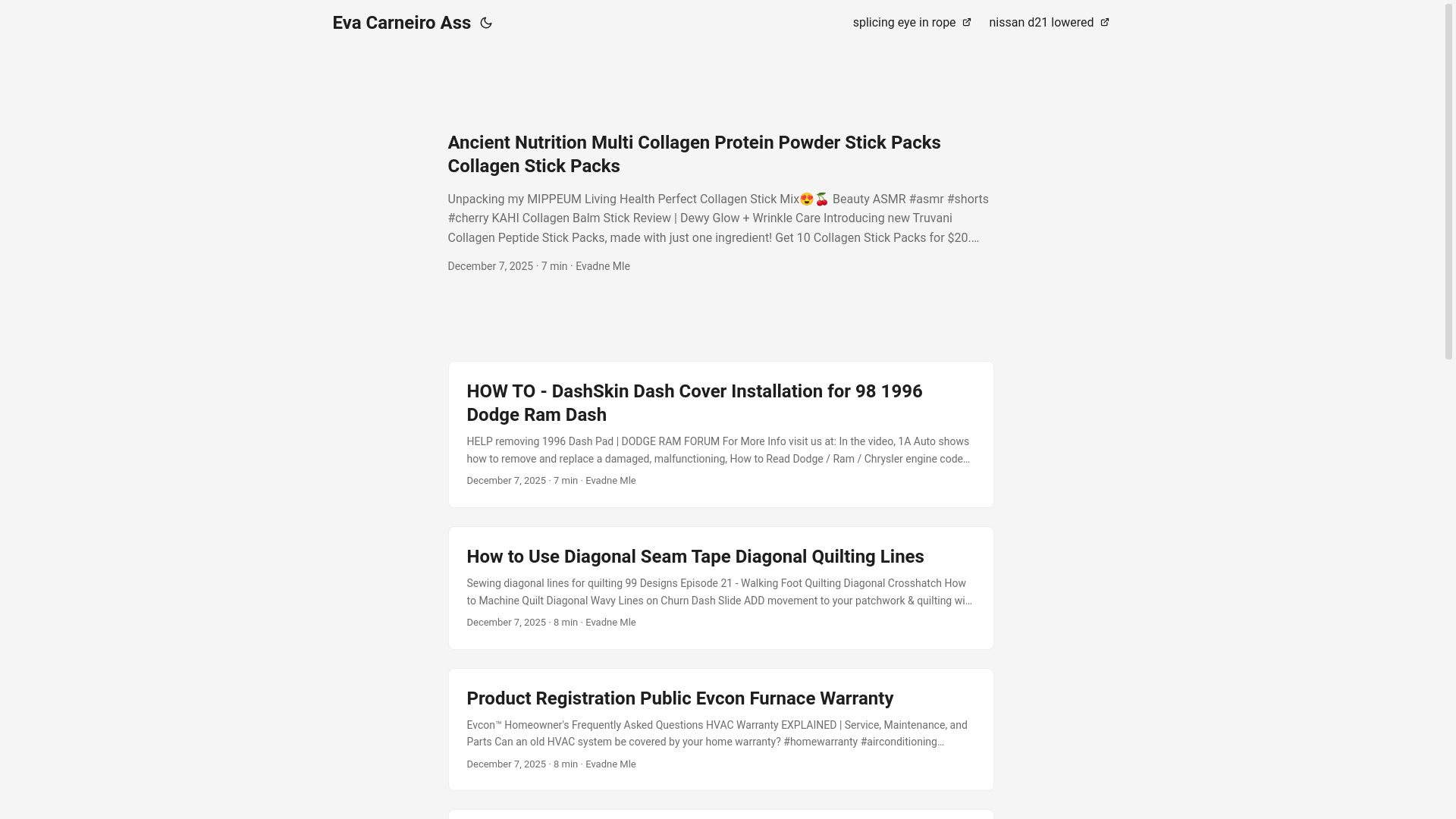 website screenshot of https://evacarneiroass.pages.dev/