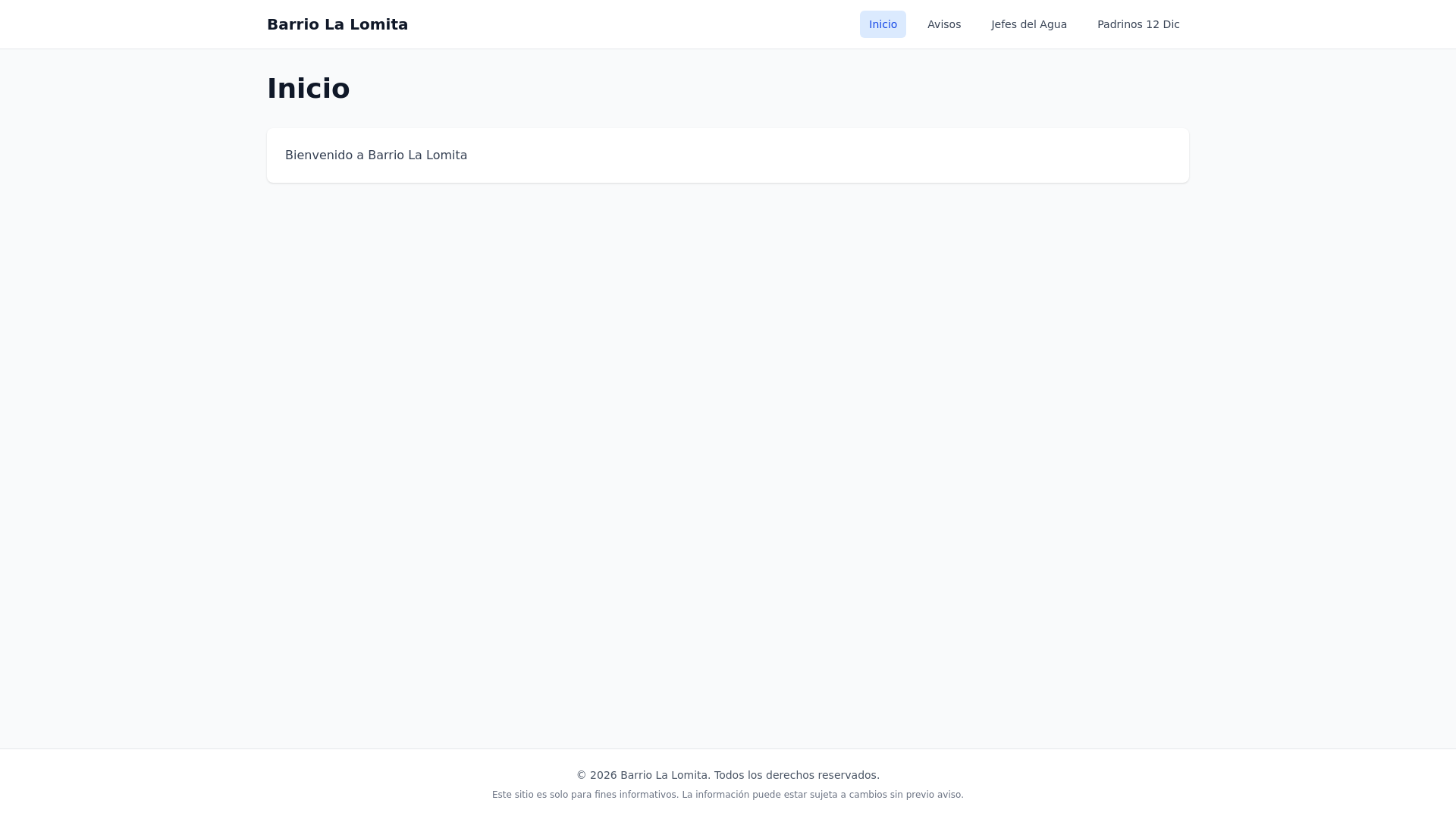 website screenshot of https://barriolalomita.pages.dev/