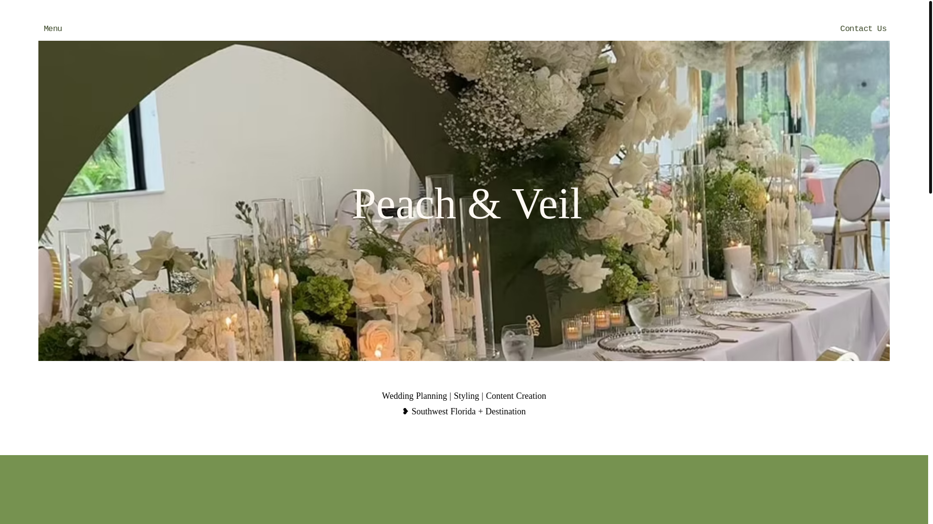 website screenshot of https://peachandveil.net/