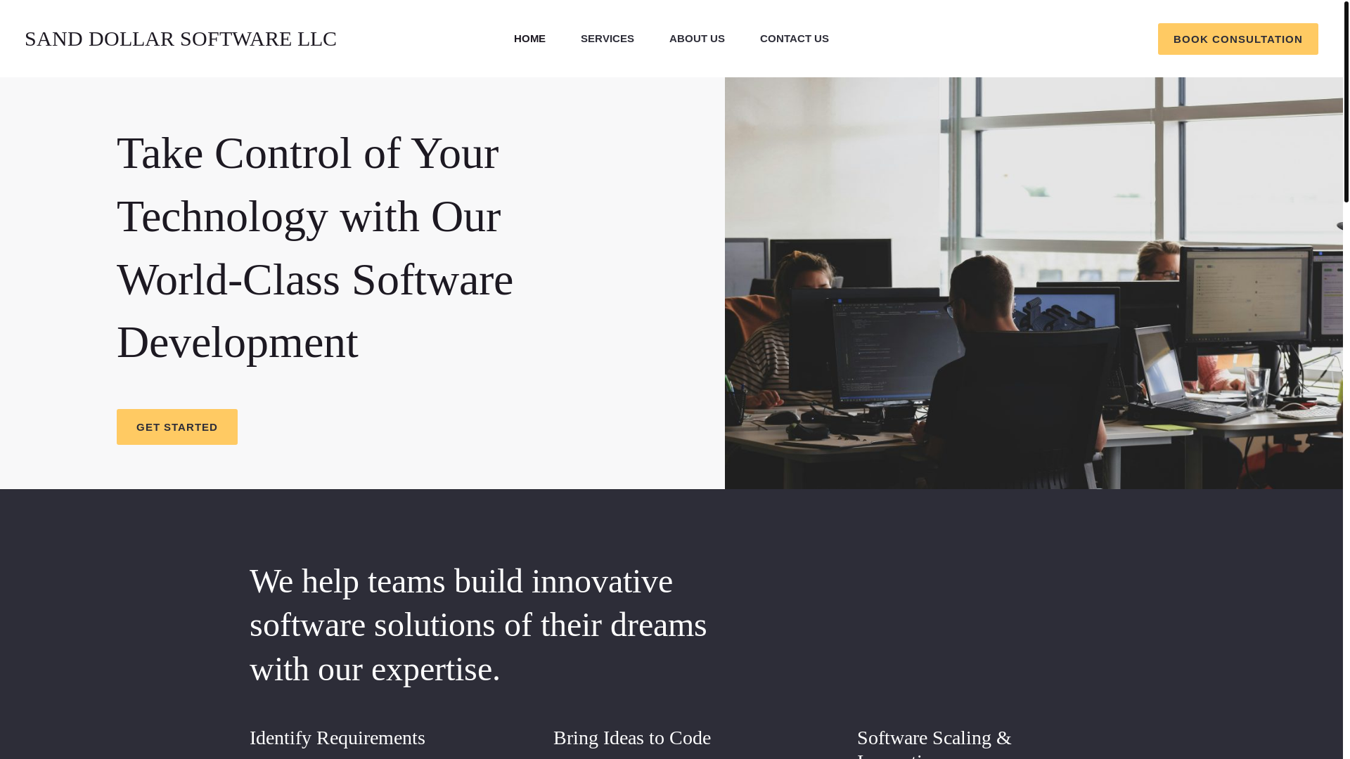 website screenshot of https://platinumsoftware.us/
