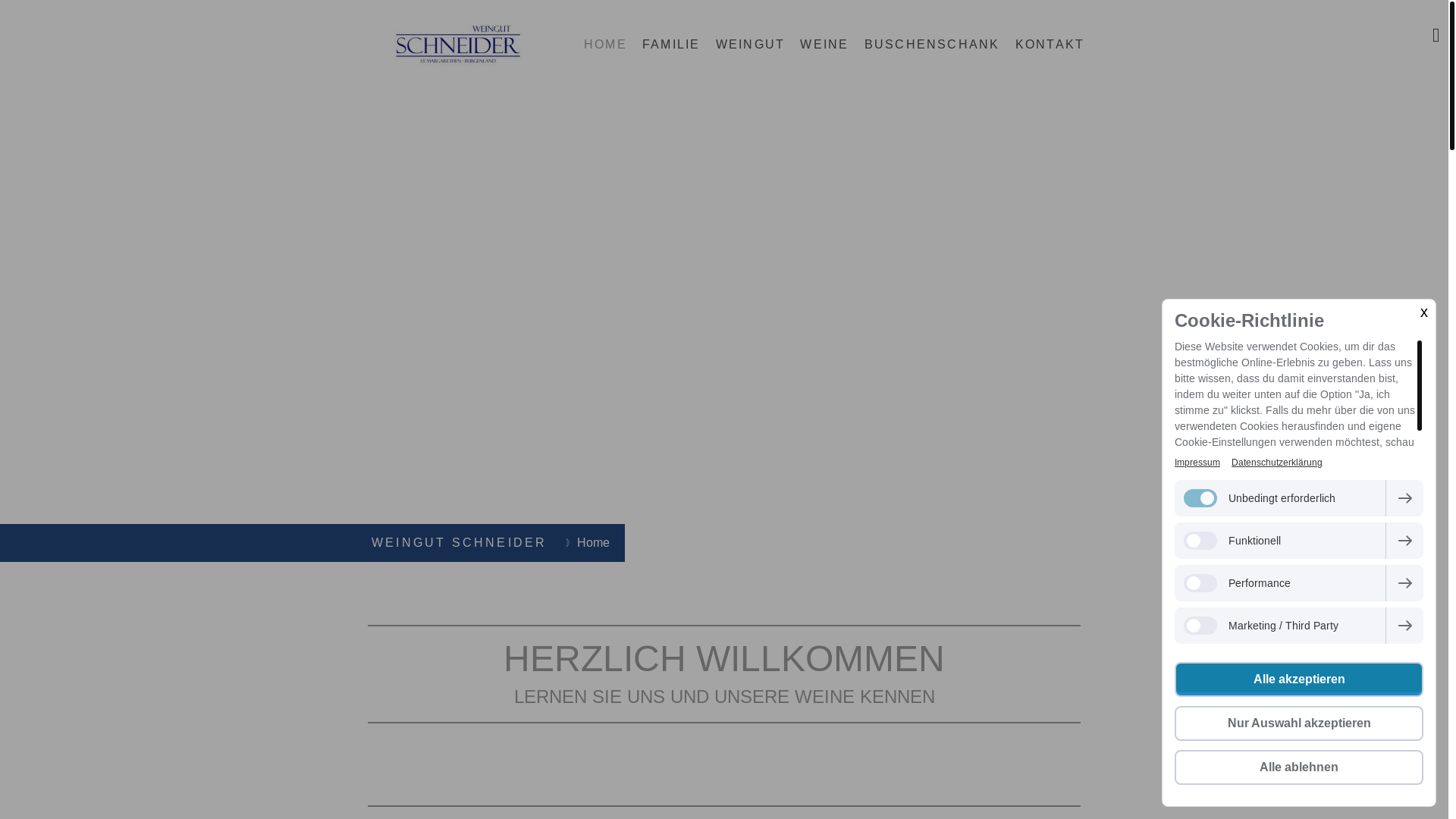 website screenshot of https://weigut-schneider.at/