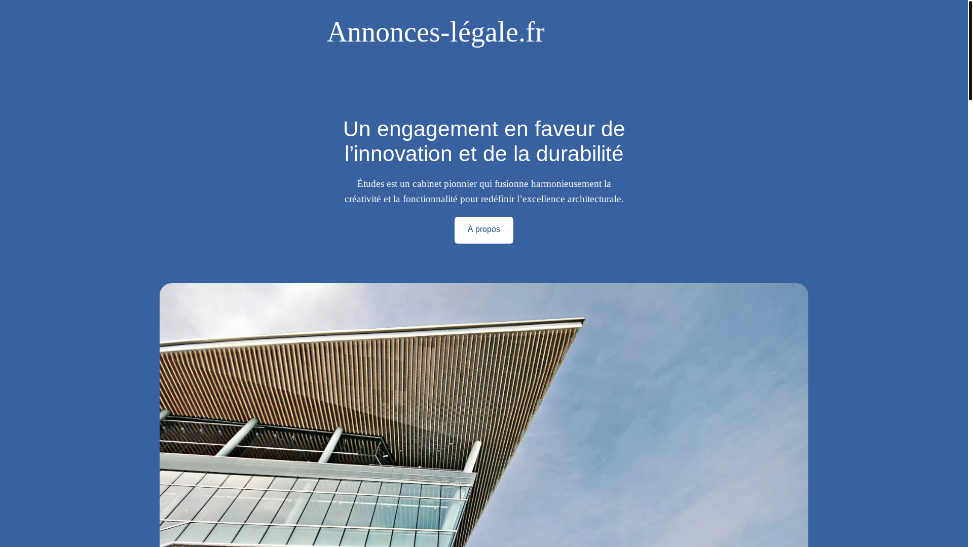 website screenshot of https://annonces-legale.fr/