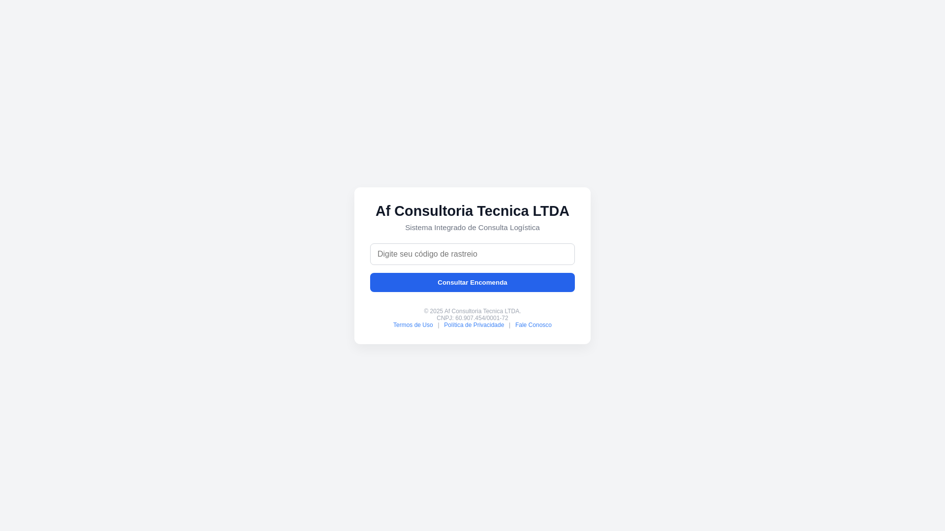 website screenshot of https://validarpacote.site/