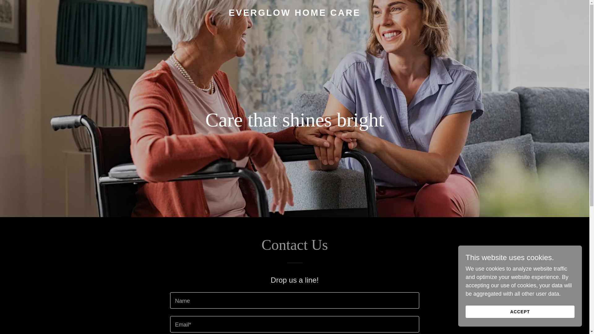 website screenshot of https://everglowhomecare.com/