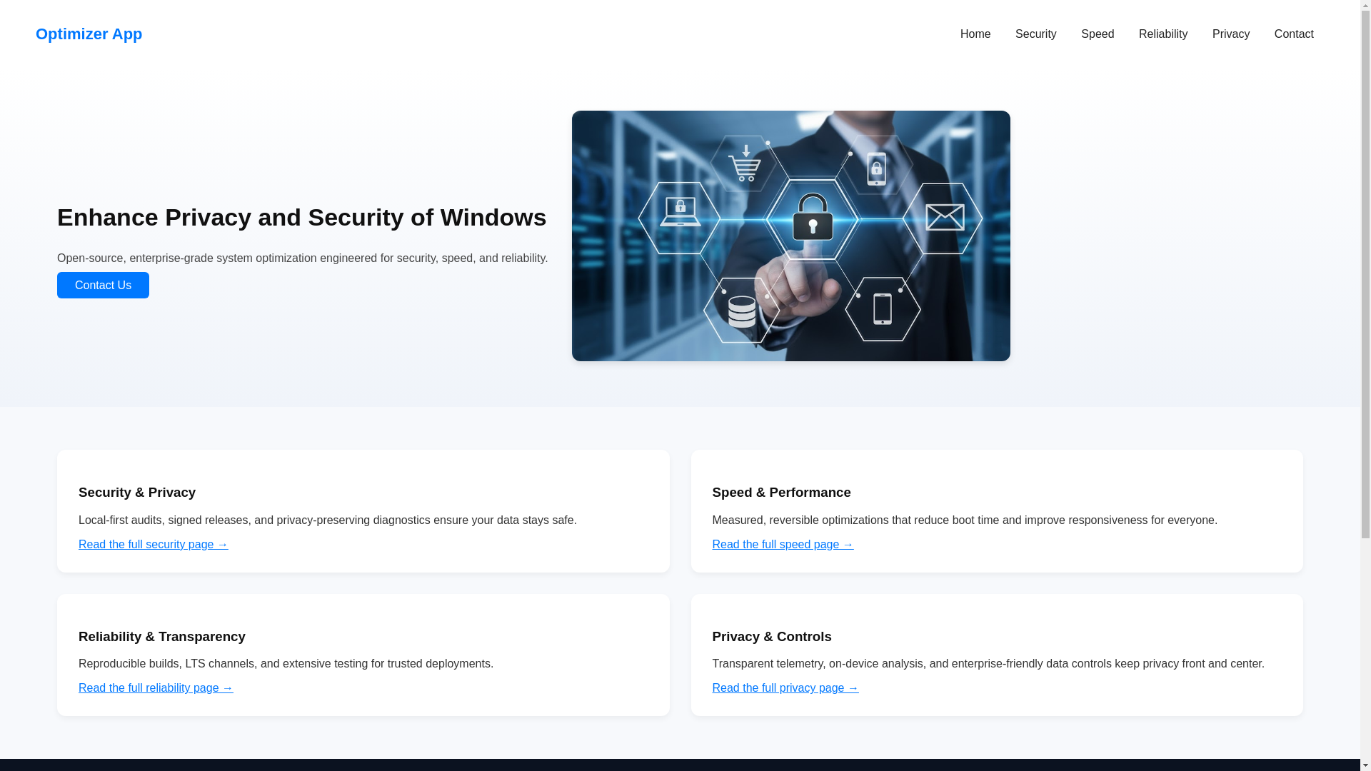website screenshot of https://optimizerapp3.pages.dev/