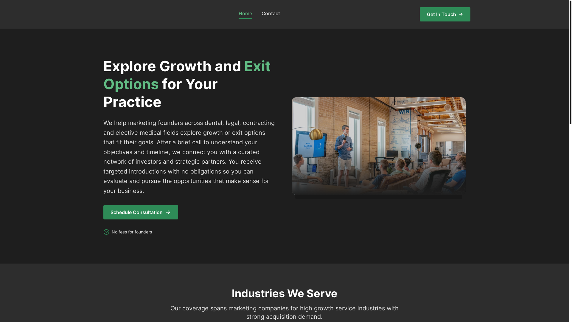 website screenshot of https://fallcreeksearch.com/