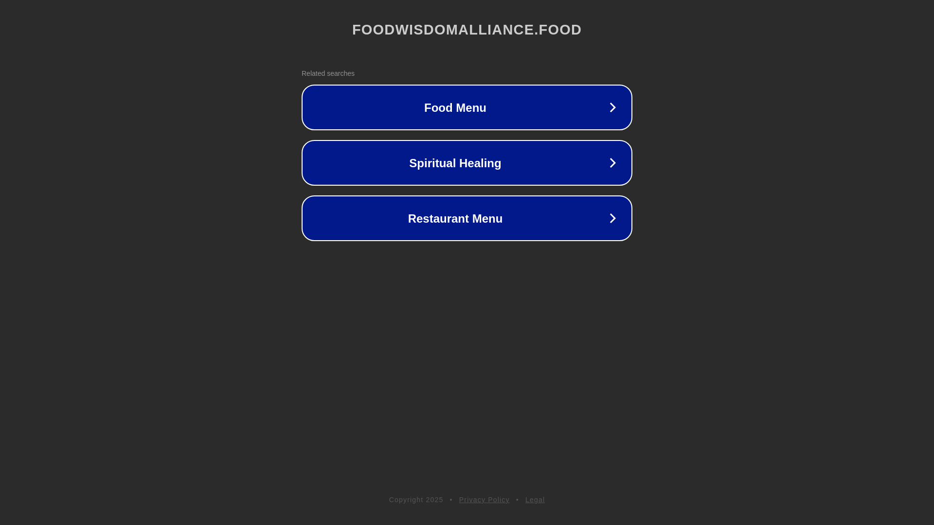 website screenshot of https://foodwisdomalliance.food/