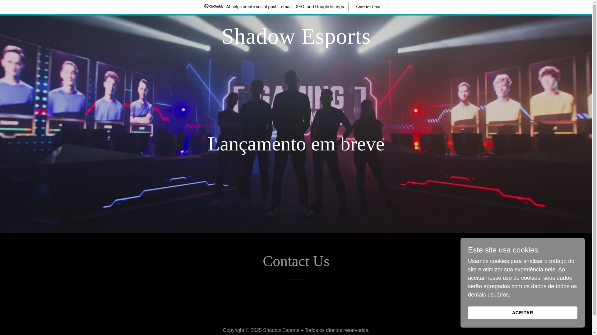 website screenshot of https://shadowesports.com.br/