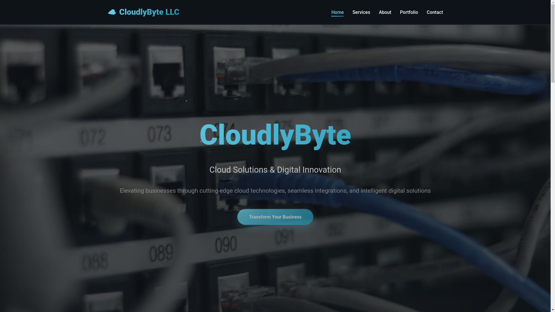 website screenshot of https://cloudlybytellc.com/