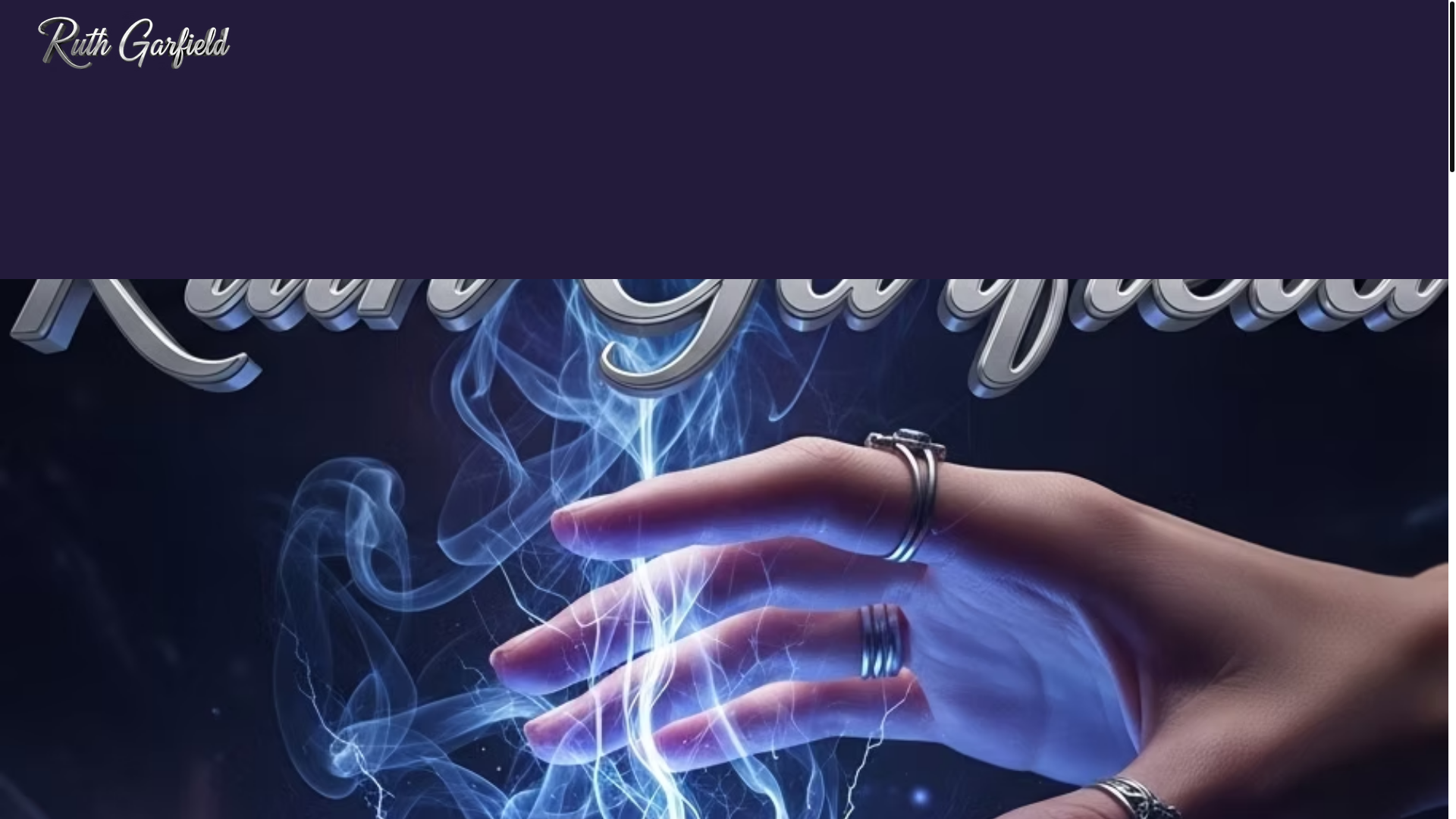 website screenshot of https://ruthgarfieldpsychicconnection.com/