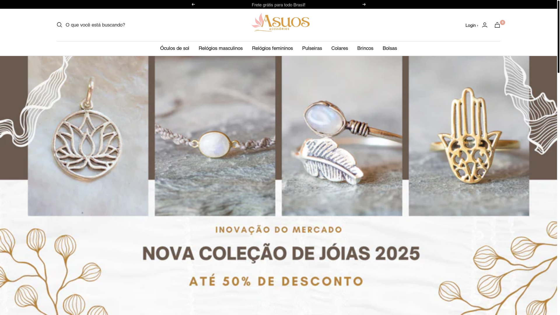 website screenshot of https://asuosacessorios.com/