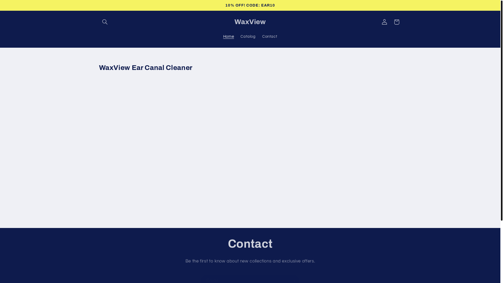 website screenshot of https://getwaxview.com/
