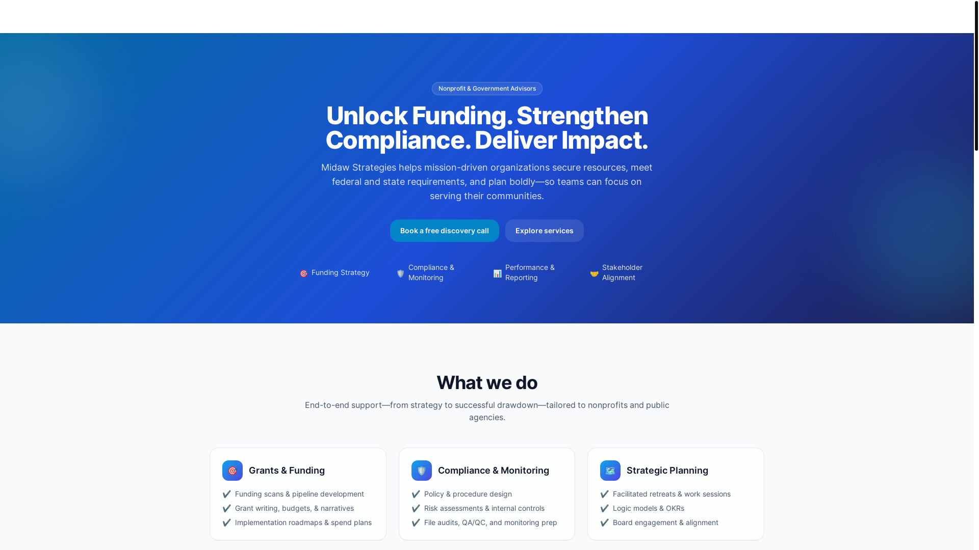 website screenshot of https://midawstrategies-website-link.pages.dev/