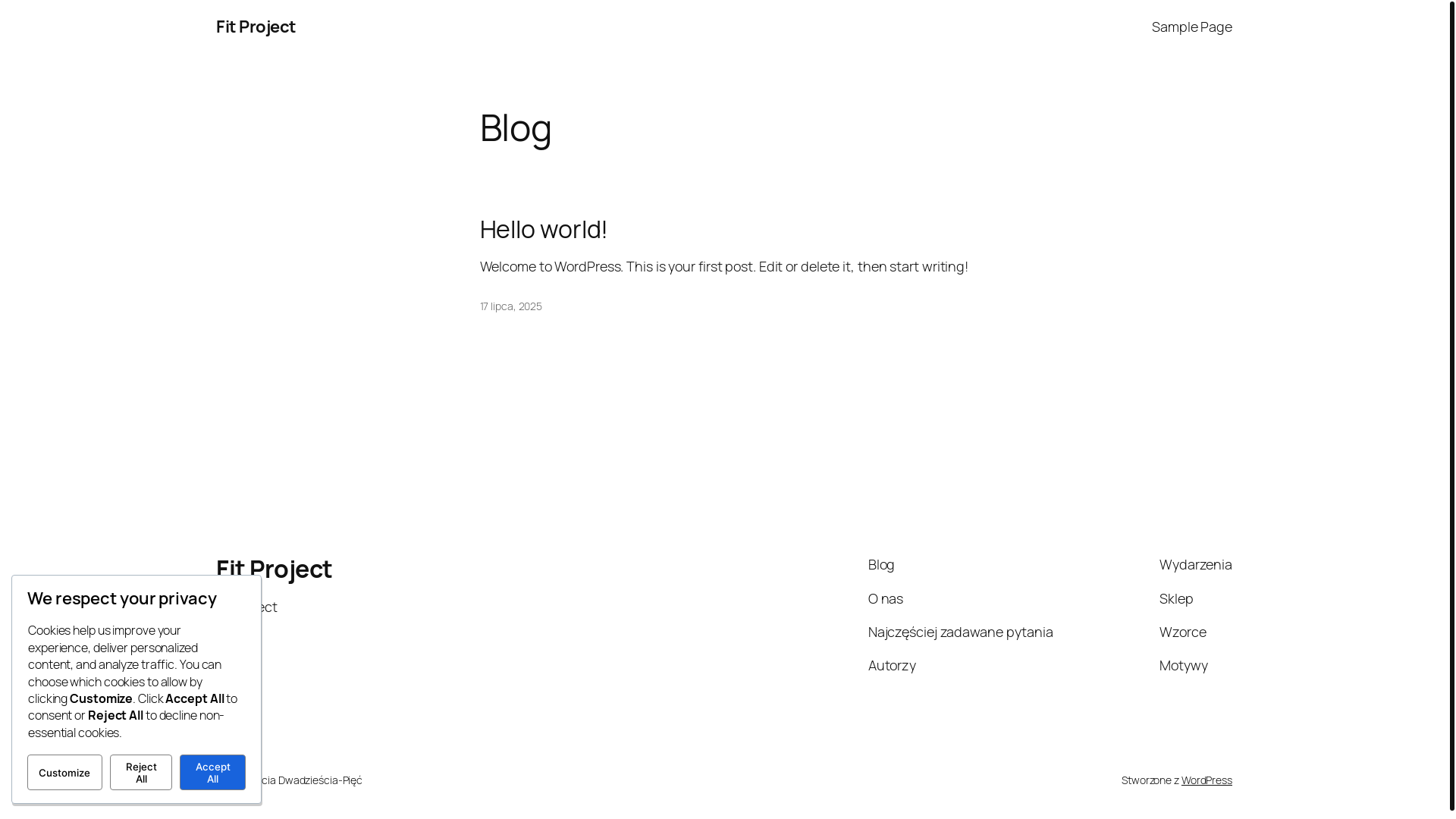 website screenshot of https://sadowskiadam.pl/