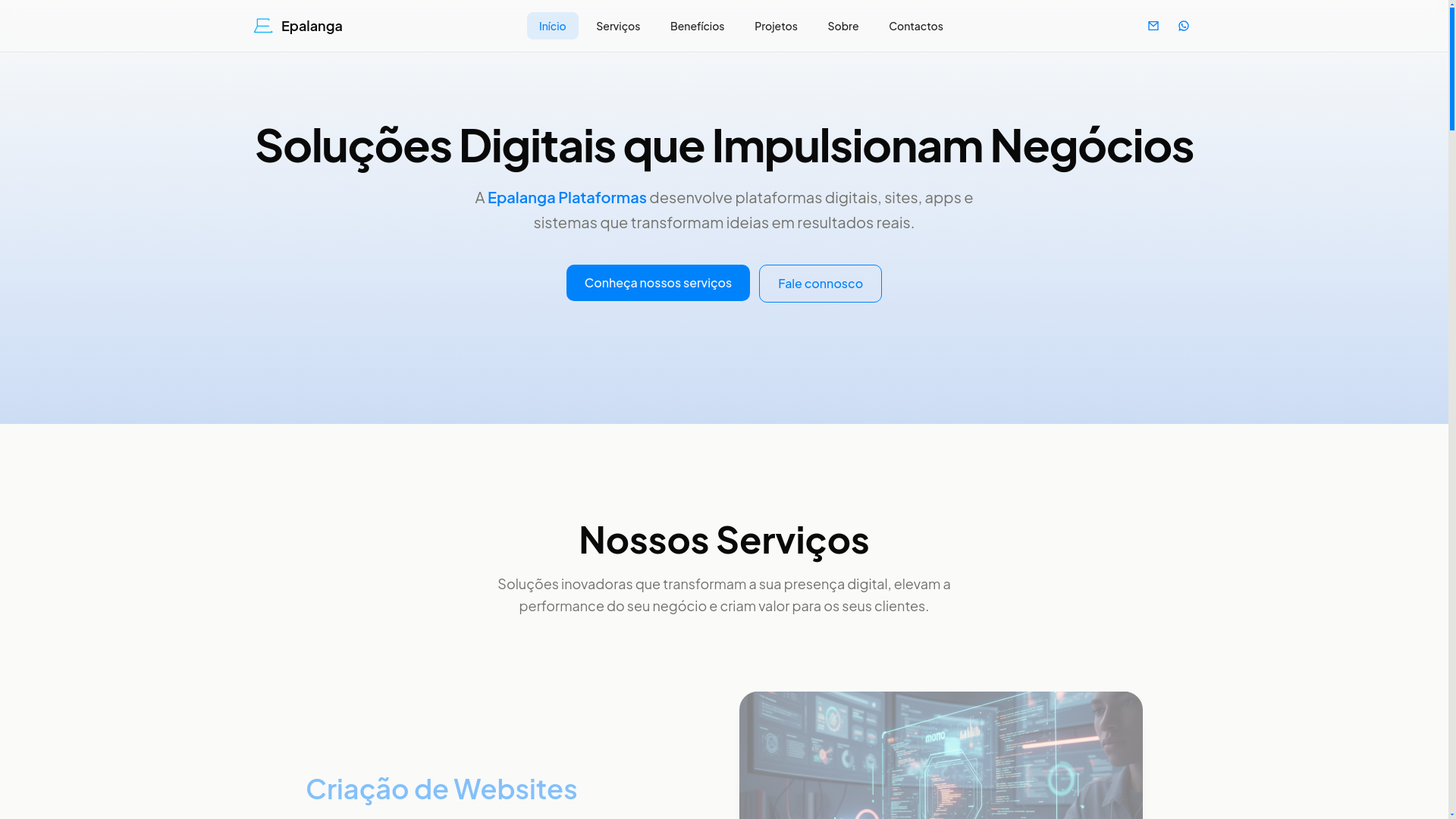 website screenshot of https://epalanga.pages.dev/