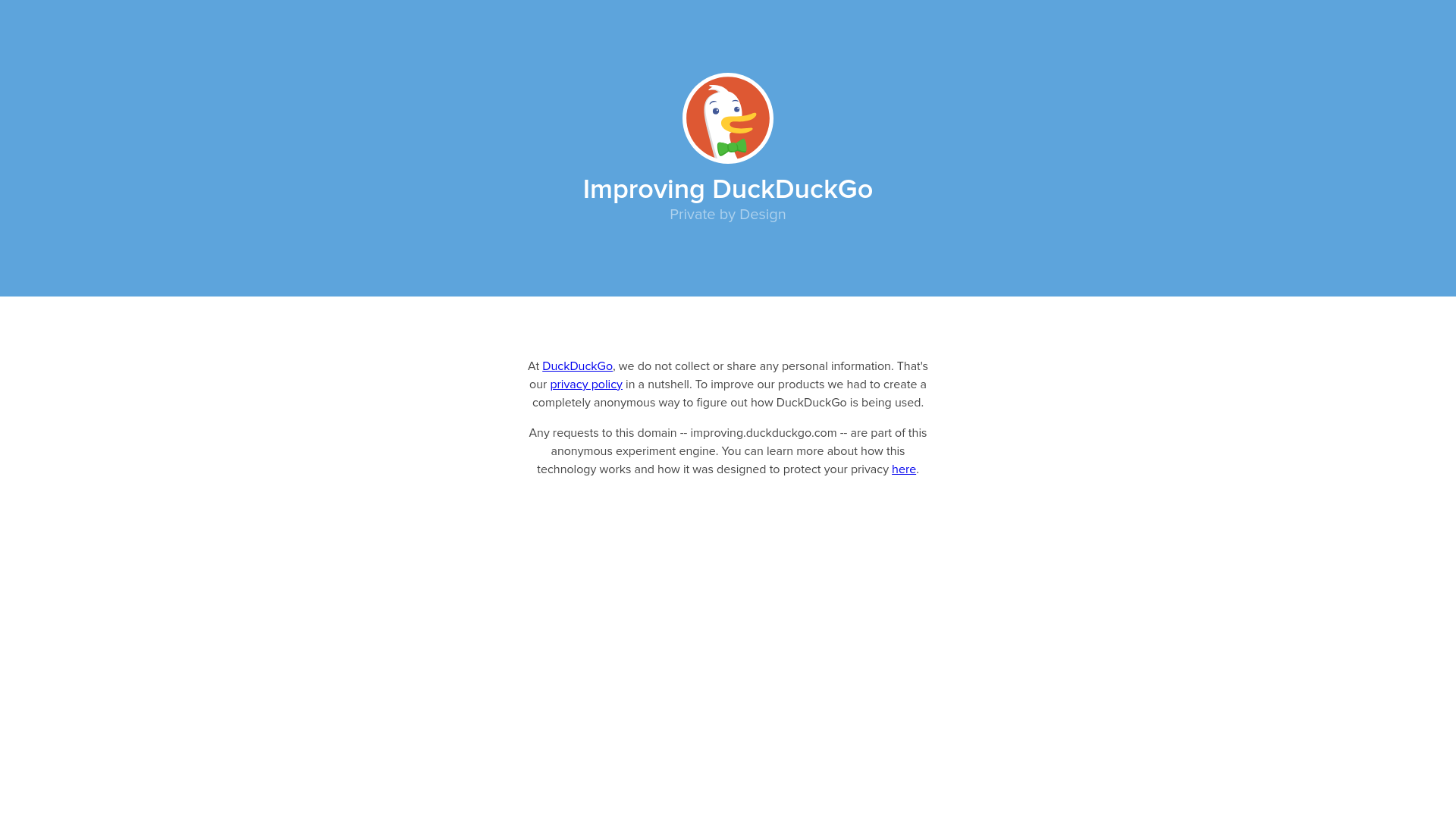 website screenshot of https://improving.duckduckgo.com/