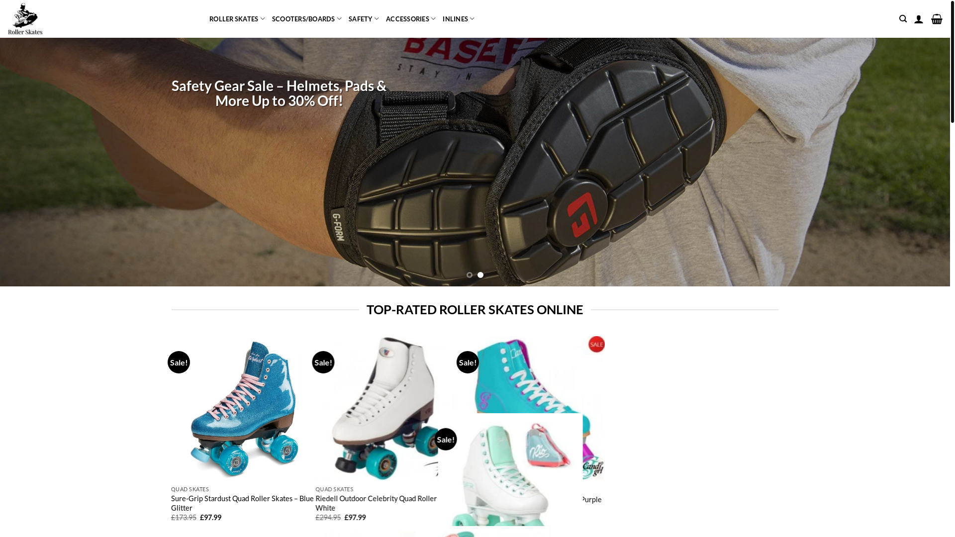 website screenshot of https://rollerskatezone.com/